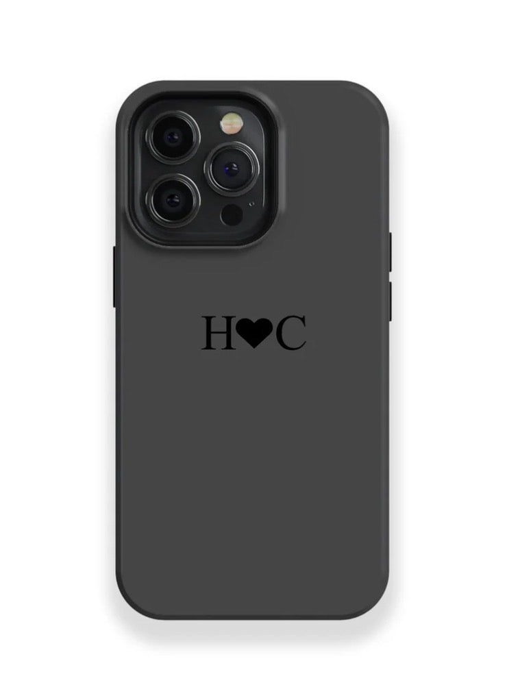 Couple Telefoon Hoesje – Eerste Initiale met Hartje in het midden