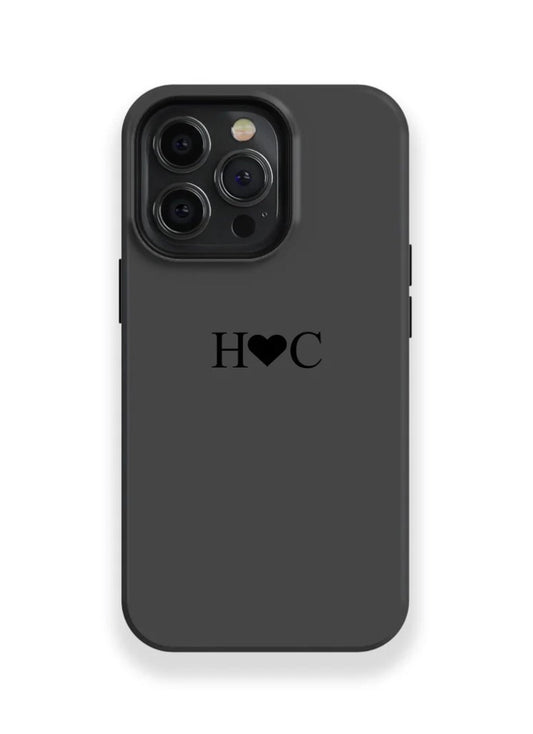 Couple Telefoon Hoesje – Eerste Initiale met Hartje in het midden